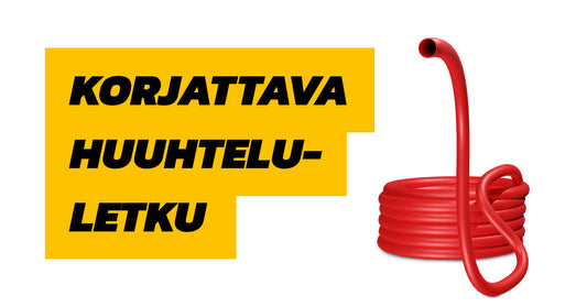 Vaihdettava viemärin avaus- ja huuhteluletku