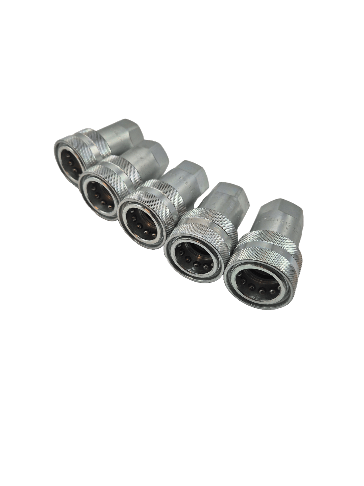 Hydrauliikka pikaliitin naaras setti 5 kpl, "3/8""", "1/2""", "3/4""", "1"""