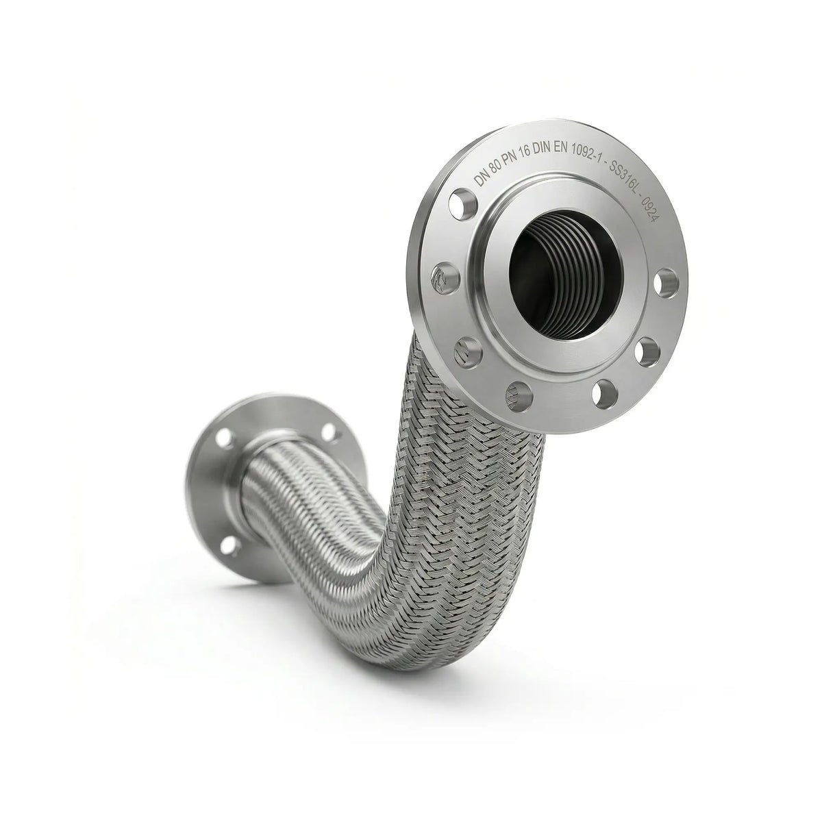 Kokometalliletku DIN-laipoilla, 1/4" - 8mm, 3/8" - 10mm, 1/2" - 13mm ja 14 muuta