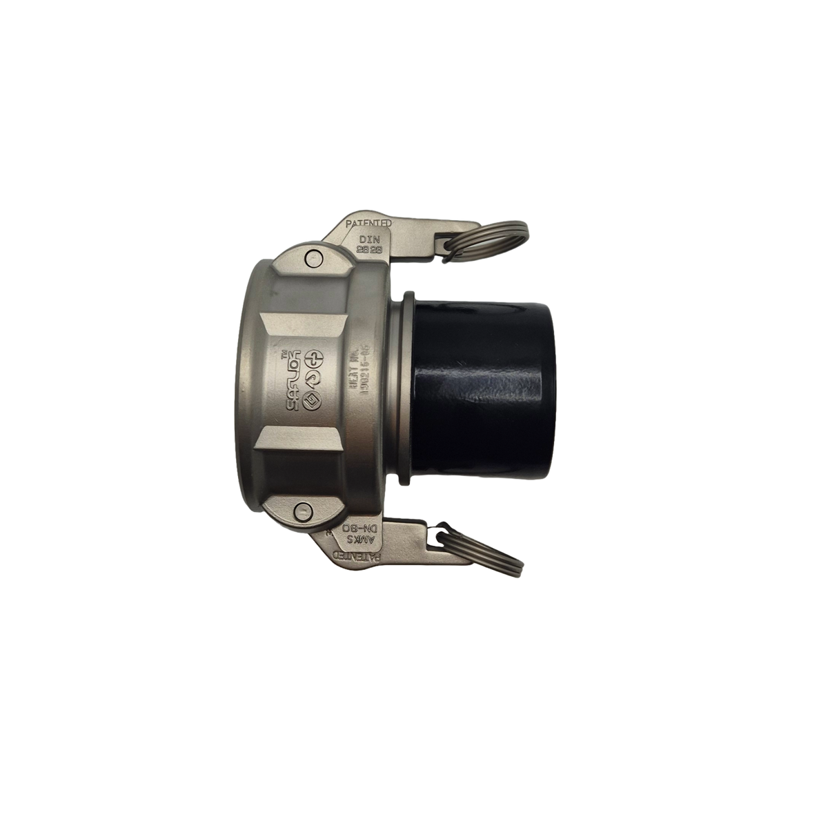 Naaras camlock letkuliitin teflon pinnoitus, 25 mm, 32 mm, 38 mm, 51 mm, 63 mm, 76 mm, 102 mm
