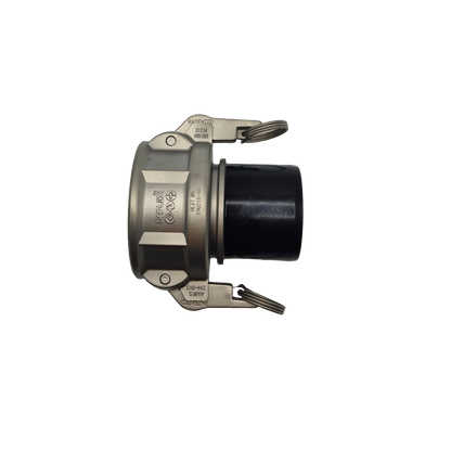 Naaras camlock letkuliitin teflon pinnoitus, 25 mm, 32 mm, 38 mm, 51 mm, 63 mm, 76 mm, 102 mm
