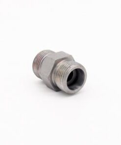 Din extension connector heavy series - SJUU-06 Heavy series hydraulic extension connector. This nipple is used to connect the hydraulics to the pipes. This connector needs a nut and a bead on both ends
