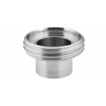 Weldable din connector male inch sizing | din food connector | dinh-t-025 | measuring tube