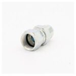Jic nipple internal external thread - J105-06-05 JIC nipple internal external thread for hydraulic systems. Steel and sturdy connector for all hydraulic systems. This connector has a rotating UNF internal thread on one end and a solid external thread with jic sealing. These connectors can be used, for example, to raise the joints in the valve table or to extend the hose. Due to its structure, the connector is easy to thread. This connector can be used to start from a block, for example