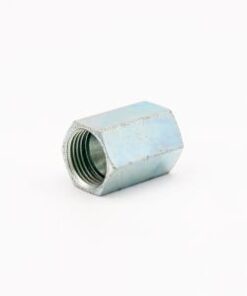 Jic bsp/jic sleeve - j109-04-08 hydraulic systems bsp/jic sleeve with internal threads. Steel and sturdy connector for all hydraulic systems. This connector has unf jic internal threads on one end with jic sealing. With this connector, you can easily raise the joints in the valve table or extend the hose or change the connector thread series. Due to its structure, the connector is easy to thread. This nipple is available in many different sizes. If choosing the right size or connector causes difficulties
