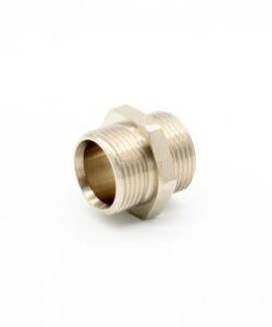 Brass double nipple with male threads - vnc250-06 high quality brass double nipple with male threads. This connector is also available in acid-resistant AISI 316 material.