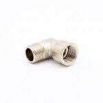 Angle connector internal-external thread - VL202-04 High-quality nickel-plated brass internal-external angle angle connector. Perfectly suitable for compressed air