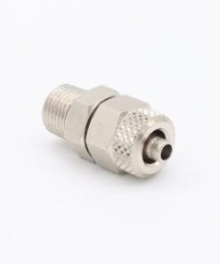 Outlet connector compressed air - 11-638-12 brass compression connector for 12mm compressed air hose. This connector is suitable for nylon or pu pipe.