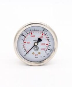 Pressure gauge 63mm rear outlet - t63-006 top quality acid-resistant pressure gauge with 63mm faceplate.
