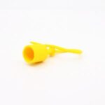 Protective cap yellow for male quick coupler - TR-HA-04A Hydraulic quick coupler yellow protective cap for male quick coupler. Rubber protective plug
