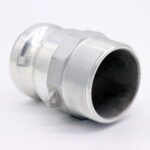 Male spigot connector with male thread | cam valve connector aluminum | f-075 | measuring tube
