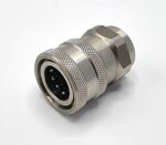 Washing quick connector female 1/2" internal thread - 3100-R-08SK High-quality and durable acid-resistant quick connector female with internal thread used in food washing. Heat-resistant in the connector