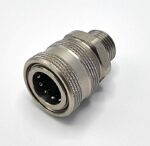 Washing quick connector female 1/2" external thread - 3100-R-08UK Acid-resistant female quick connector with external thread used in food washing