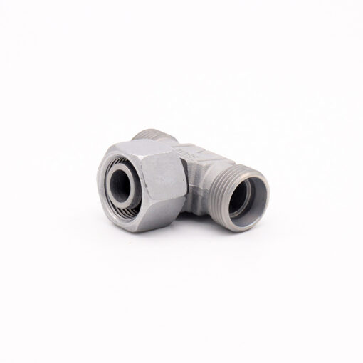 Directional uk/sk/uk t connector - stunu-38 directional t connector external thread internal thread external thread. With this t connector, the hydraulics can be divided in two different directions.