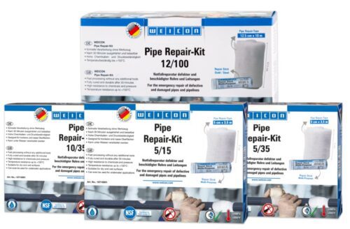 The kit is ideal for the emergency repair of faulty and damaged pipes and piping. It contains one WEICON Repair Stick Multi-Purpose