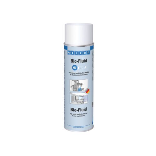 Food-approved lubricant spray for lubricating metal surfaces. Acid and resin free. Reduces friction and wear