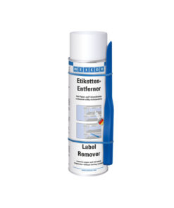 Weicon Label remover spray - label remover spray-12-500 Weicon label remover spray quickly and easily removes paper labels and residues of acrylate- and resin-based pressure-sensitive adhesives. Label removal spray is suitable for many surfaces