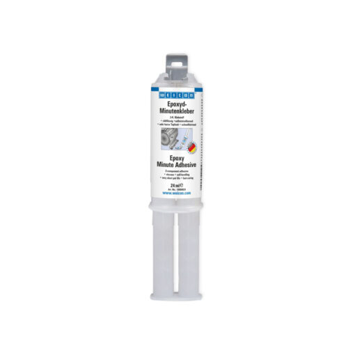 Weicon quick epoxy glue - weicon-epoxyglue-12-24 is excellent for repair and maintenance work. Retains its elasticity after curing. Mix by hand or using a mixing tip.