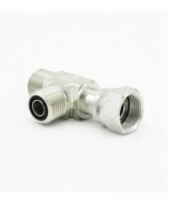 Orfs T connector uk/sk/sk - OT100-04 Lateral ords t-branch for hydraulics. Steel and sturdy connector for all hydraulic systems. This t connector can be used to split the hydraulic line in two directions. This connector series always requires a 90 Shore o-ring for the UN external thread