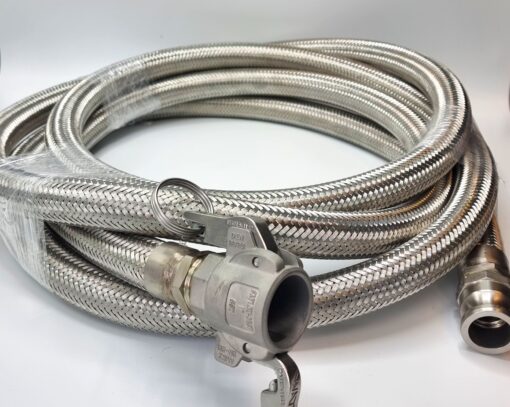 Steel braided hose with camlok connectors - met76-cam steel braided hose with camlok connectors is a strong and durable choice for industrial needs. Its steel braid protects wear