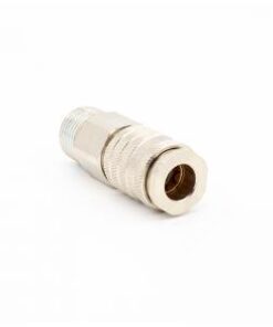 Compressed air quick connector female with external thread